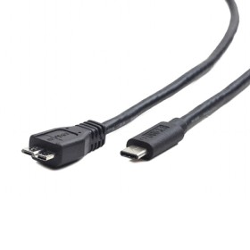 USB 3.0 kabal Type-C MicroBM/CM, 1m, BLACK, GEMBIRD CCP-USB3-mBMCM-1M