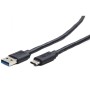 USB 3.0 kabal AM to Type-C AM/CM, 0,5m, BLACK, GEMBIRD CCP-USB3-AMCM-0.5M