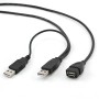 USB 2,0 DUAL kabal GEMBIRD A-plug A-socket, 1m, CCP-USB22-AMAF-3