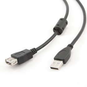 USB 2.0 kabal GEMBIRD CCF-USB2-AMAF-6, 1,80m, A-A ext cable ferrite