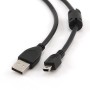 USB 2,0 kabal A-mini5PM 1,8m, ferrite, GEMBIRD CCF-USB2-AM5P-6