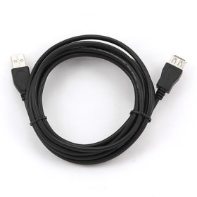 USB 2.0 kabal CCP-USB2-AMAF-10, 3m, A-A BLACK ext cable, GEMBIRD