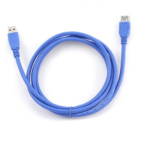 USB 3.0 kabal, 3m, A-A BLACK ext cable, GEMBIRD CCP-USB3-AMAF-10