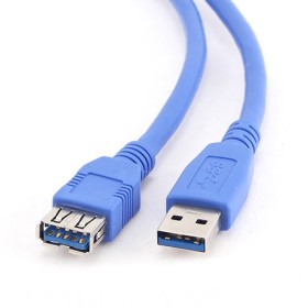USB 3.0 kabal, 1,8m, A-A ext cable, GEMBIRD CCP-USB3-AMAF-6