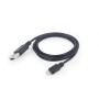 USB 2,0 kabal sync and charging iPhone, black, 2m, GEMBIRD CC-USB2-AMLM-2M