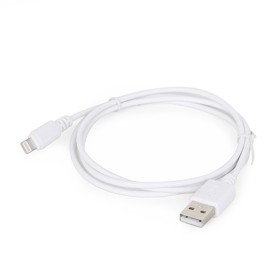 USB 2,0 kabal sync and charging iPhone, white, 1m, GEMBIRD CC-USB2-AMLM-W-1M