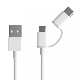 Kabl Xiaomi Mi ORG. USB-A to micro USB/Type C combo 30cm White SJV4083TY