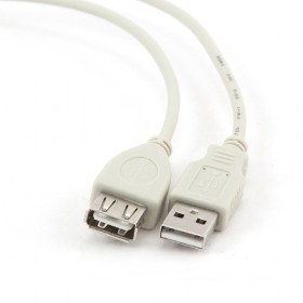 USB 2.0 kabal GEMBIRD, CC-USB2-AMAF-75CM/300, 75cm, A-A ext cable