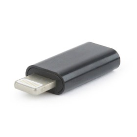 USB adapter Type-C (female) to iPhone (male), BLACK, GEMBIRD A-USB-CF8PM-01