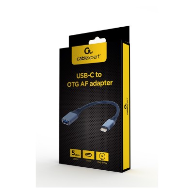 USB 3.0 adapter/kabl GEMBIRD Type-C CM/AF 15cm, A-USB3C-OTGAF-01