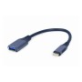 USB 3.0 adapter/kabl GEMBIRD Type-C CM/AF 15cm, A-USB3C-OTGAF-01