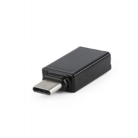 USB 3,0 adapter Type-C CM/AF, BLACK, GEMBIRD A-USB3-CMAF-01