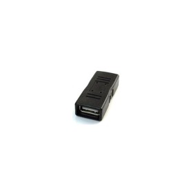 USB 2,0 adapter USB2.0 AF to AF female-female, black, GEMBIRD A-USB2-AMFF