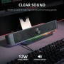 Trust GXT 619 RGB LED Soundbar Trust Thorne, Stereo soundbar Illuminated, space-saving design