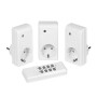 VIVANCO set od tri utičnice + wireless remote sa RF kontrolom, 1000W, white 26551