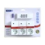 VIVANCO set od tri utičnice + wireless remote sa RF kontrolom, 1000W, white 26551