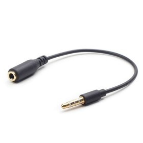 Audio kabl cross adapter, 3,5mm 4pin to 3,5mm stereo, 18 cm, GEMBIRD CCA-419, black