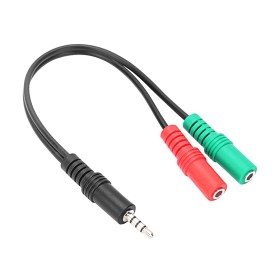 SPEEDLINK TRAX audio adapter za slušalice male 3,5mm 4-pin to female 2x3,5mm 3-pin, PS5/PS4/Xbox Series X/S, SL-450103-BK