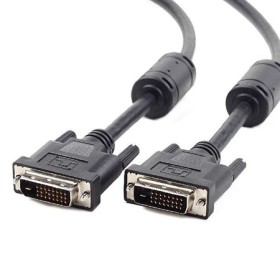 DVI video cable dual link 5m cable, black, GEMBIRD CC-DVI2-BK-15