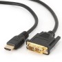 HDMI kabl, HDMItoDVI 1,8m M-M gold conn., BULK, GEMBIRD CC-HDMI-DVI-6