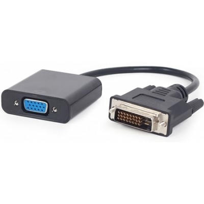 Video adapter DVI-D to VGA GEMBIRD, A-DVID-VGAF-01, black