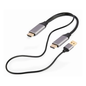 HDMI adapter GEMBIRD Active 4K HDMI male to DisplayPort male adapter cable, 2 m, black, A-HDMIM-DPM-01
