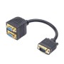 Video spliter GEMBIRD 1 to 2 VGA, 2xHD15F, 1xHD15M, 0,2m, black, CC-VGAX2-20CM