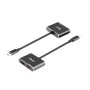 Video adapter Club 3D MST hub USB3.2 Gen2 Type-C(DP Alt-Mode) to DisplayPort + HDMI 4K60Hz M/F CSV-1552