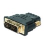 HDMI adapter A-HDMI-DVI-2, HDMItoDVI F-M gold conn., BULK, GEMBIRD