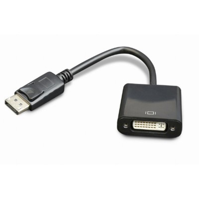 DisplayPort adapter GEMBIRD, A-DPM-DVIF-002, muški DisplayPort na ženski DVI, 10 cm, black