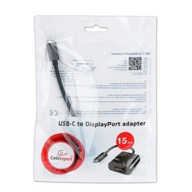 USB adapter Type-C to DisplayPort, BLACK, GEMBIRD A-CM-DPF-01