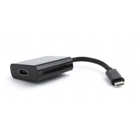 USB adapter Type-C to HDMI, BLACK, GEMBIRD A-CM-HDMIF-01