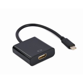 USB adapter Type-C to HDMI adapter cable, 4K@60Hz, 15 cm, black, GEMBIRD, A-CM-HDMIF-04