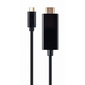 USB adapter Type-C male to HDMI-male adapter, 4K 30Hz, 2 m, black, GEMBIRD, A-CM-HDMIM-01