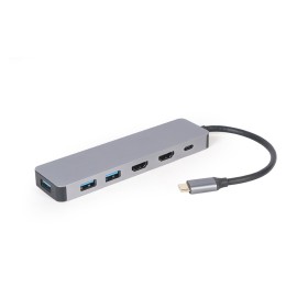 Docking station GEMBIRD USB adapter Type-C 3-in-1 multi-port adapter Hub + HDMI + PD, A-CM-COMBO3-03