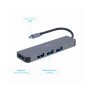 Docking station USB adapter Type-C to HDMI + USB HUB 3.2 GEMBIRD A-CM-COMBO2-01