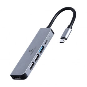 Docking station USB adapter Type-C 5-in-1 multi-port adapter Hub + HDMI + PD, GEMBIRD A-CM-COMBO5-03