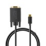 USB adapter kabl Type-C  to VGA, SPEEDLINK USB-C to VGA cable, 1,8m HQ, SL-180029-BK