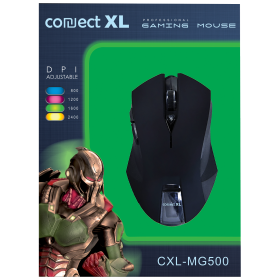 Connect XL Miš optički, 2400dpi GAMER, USB, 6 tipki - CXL-MG500
