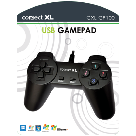 Connect XL Gamepad za PC, 14 tipki/tastera (8-way), konekcija USB - CXL-GP100
