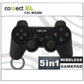 Connect XL Gamepad wireless, 5u1, PC i PS1/2/3,  2,4GHz, 10met - CXL-WG500
