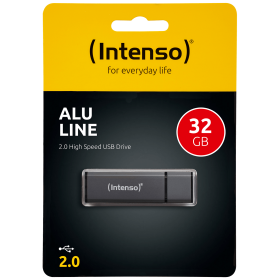 (Intenso) USB Flash drive 32GB Hi-Speed USB 2.0, ALU Line - USB2.0-32GB/Alu-a