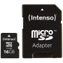 (Intenso) Micro SD Kartica 16GB Class 10 (SDHC & SDXC) sa adapterom - SDHCmicro+ad-16GB/Class10