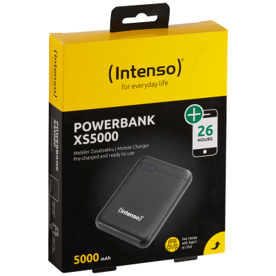 (Intenso) Prijenosni punjač za mobitele i tablete 5000mAh - POWERBANK XS5000 Black