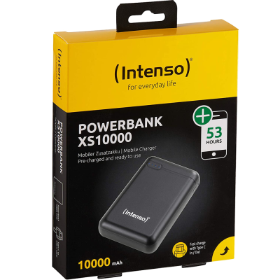 (Intenso) Prijenosni punjač za mobitele i tablete 10000mAh - POWERBANK XS10000 black