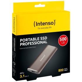 (Intenso) Eksterni SSD, kapacitet 500GB, USB 3.1 - SSD External 500GB/Professional