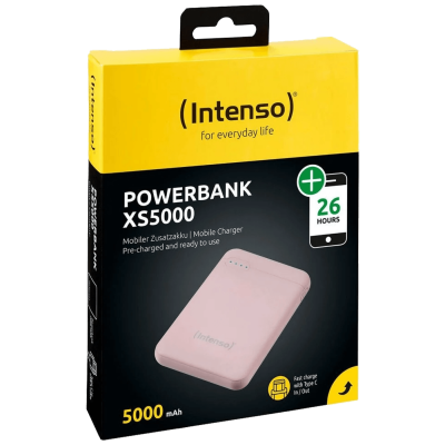 (Intenso) Prijenosni punjač za mobitele i tablete 5000mAh - POWERBANK XS5000 Rose