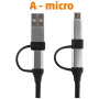 home USB kabl za punjenje, 4u1, multi, dužina 1.5 met. - USB MULTI