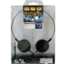 SAL Slušalice, stereo, 3,5mm, okretljivi zvučnici, crne - HPH 6/BK