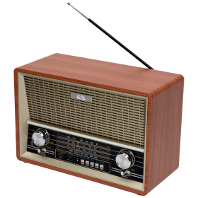 SAL Retro radio + BT bežični zvučnik, 4in1, FM, MP3, AUX - RRT 4B